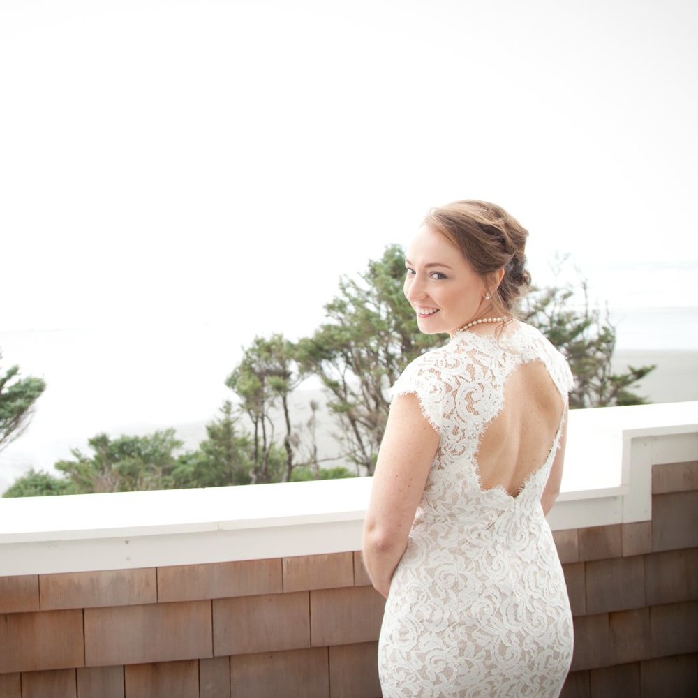 Tadashi Shoji Ivory lace wedding dress